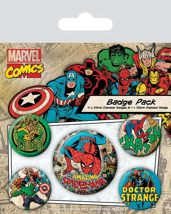 MARVEL - Spider Man Badge Pack - Figurine